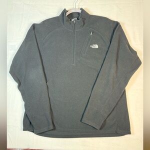 The North Face Men's Black 3/4 Zip Fleece Pullover Size XL